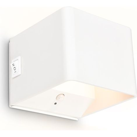 LED Wandleuchte Wandlampe ohne Stromanschluss Bewegungsmelder Akku ohne Bohren