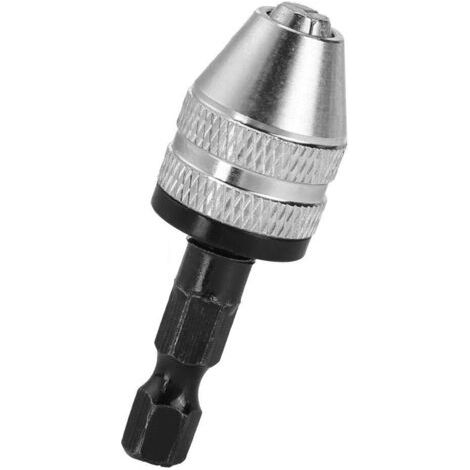 Tournevis électrique à Tige hexagonale Adaptateur de mandrin de Forage Convertisseur à Changement Rapide utilisé pour Les Outils pneumatiques (H01334) (1/4)