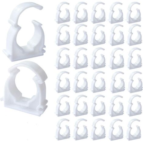 Collier Multicouche 20mm Clip de Tuyau 50Pcs Clips de Tuyau Collier de Serrage pour Les Conduites D'eau la Fixation de Conduites Domestiques Etc (M20) (1/4)