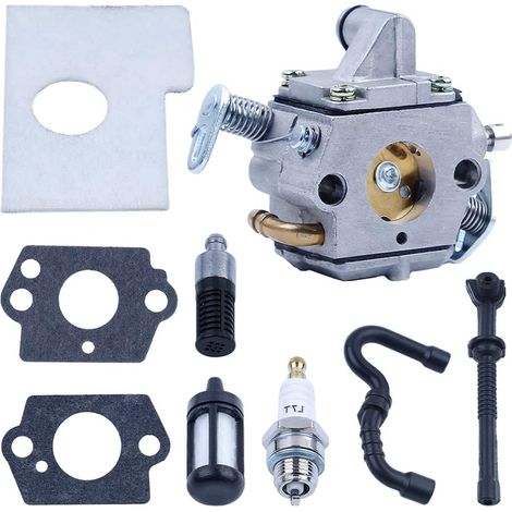 Kit de carburateur pour tronçonneuse Husqvarna 136 137 142 141 36 41 pour Zama 530071987 pièce de carburateur pour tronçonneuse Stihl MS170 MS180 017 018 1130 120 0603 (1/5)