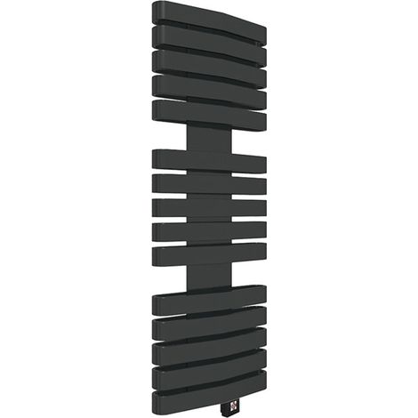 Scaldasalviette elettrico nero di 1315mm di altezza e 400mm di larghezza - 800 Watt - IRO1315/400DE8NN (1/5)