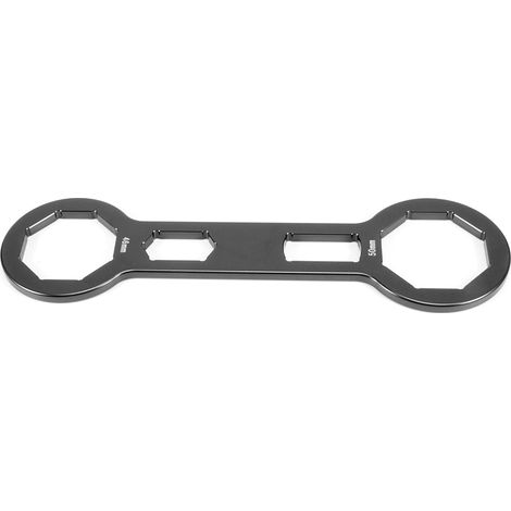 Clé à douille pour bouchon de fourche 1,8 po/2 po, pour amortisseurs avant, démonte-charge et réparation, compatible avec CRF250R, CRF450R et CRF450X (noir) (1/5)