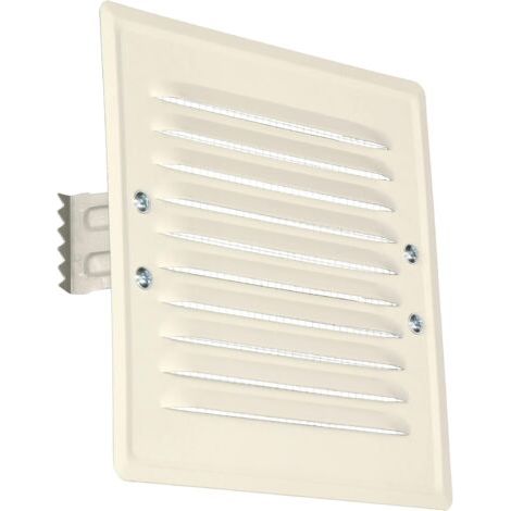 Grille d'aération en métal avec moustiquaire - Blanc - 165 x 165 mm-NANOTEH (1/5)