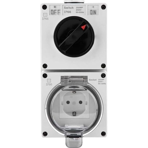 IP66 wasserdichter Steckdosenadapter mit Schalter (GB-Stecker) (1/4)