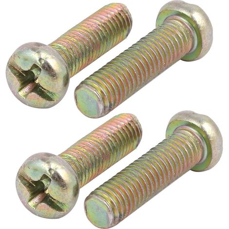 4pcs M5x17mm Vis Filetage Gauche boulon Tête phillips Métal pour Machine De Découpe (1/2)