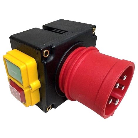DKLD DZ08-3 Schalter-Stecker-Kombination 400V 12A mit Phasenwender 5-Adrig (1/4)