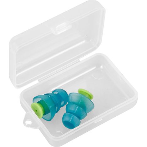 Bouchons D'oreille Antibruit en Silicone Bleu pour Avion et Sport, de Bruit, Confort pour Concerts et Activités (1/5)