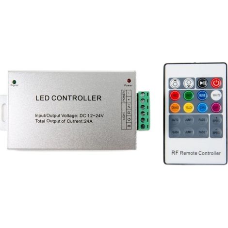 Contrôleur ruban LED RGB RF 20 touches 24A Ecolight