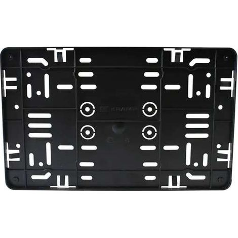 Cyclingcolors – Support porte plaque d'immatriculation 340 x 210mm – Plastique noir pour remorque, tracteur, scooter, moto – Résistant aux intempéries (1/2)