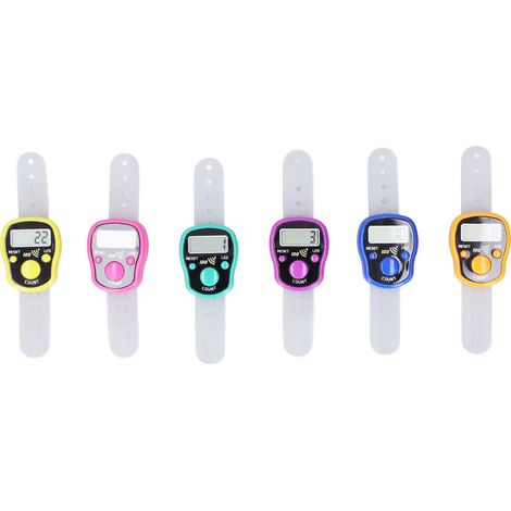 Compteur Digital LED 6 Pièces Léger Portable avec Bague Réglable et Compteur à Pression (1/5)