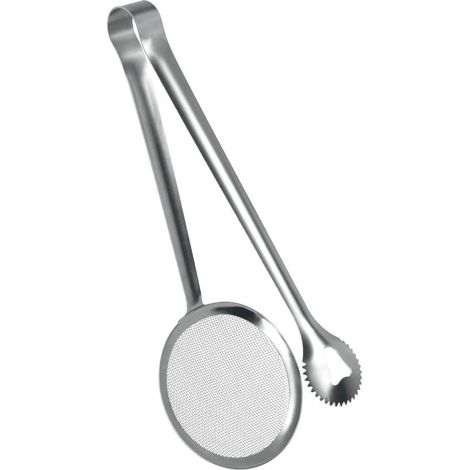 Pinza per friggere in acciaio inossidabile con rete Metaltex (1/4)