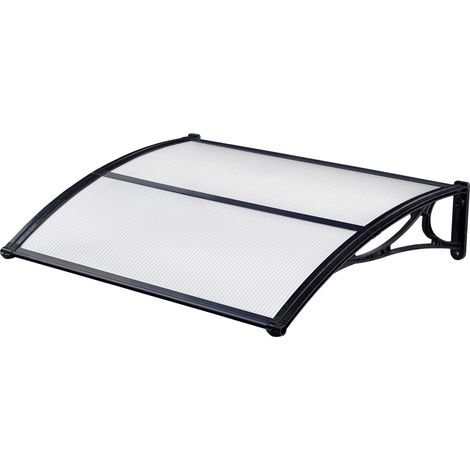 Auvent ABS Profondeur 100 cm Longueur 120 Cm Noir (1/3)