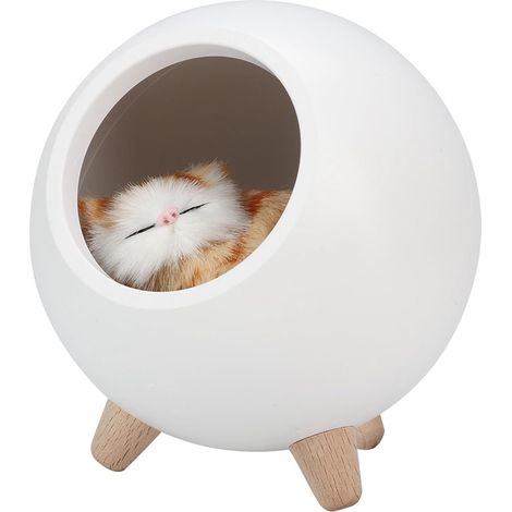 Veilleuse Chat Mignon, Lampe LED à Gradation Tactile avec (1/5)