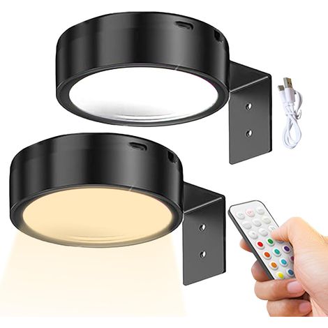 Lampe Pour Tableaux Sans Fil - Lot de 2 Lampes USB Rechargeables Pour (1/5)
