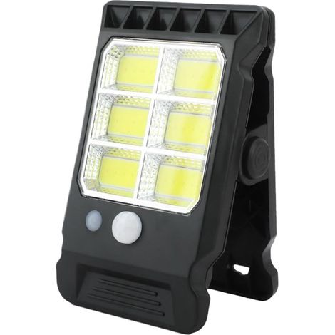 Luces solares con clip - Iluminación exterior con sensor - Seguridad mejorada - Montaje sin taladros - 14 x 8 x 9 cm - A (1/5)