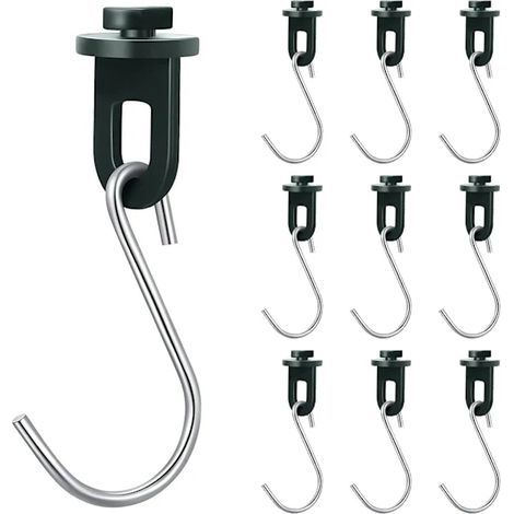 Ensemble de 20 accessoires pour serre, comprenant 20 pinces et 20 crochets, pour des supports stables pour plantes d'intérieur et la création de petits jardins sous serre. (1/4)