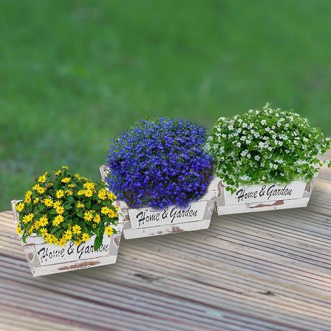 Dekokörbe 3er-Set Holzkörbe Regalkörbe Badezimmerkorb Pflanzkorb Gartendeko Korb (1/4)