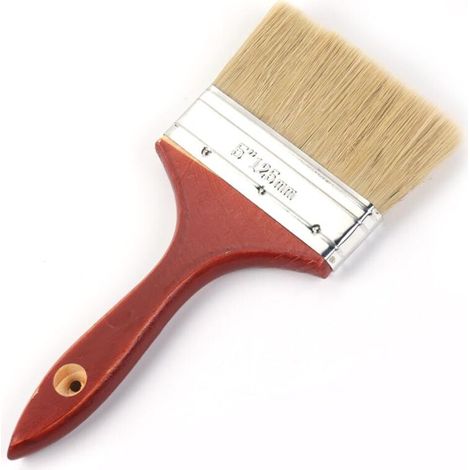 inch red paint brushes, flat paint brush for wall painting, bristle paint brush for glazing or varnishing, large paint brush, flat paint brush