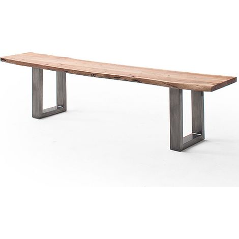 Esszimmer Sitzbank mit 180 cm Breite, Akazie massiv, natur lackiert - COSENZA-06 (1/3)