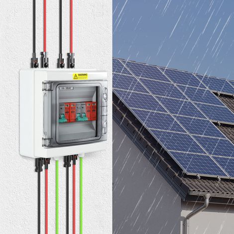 TolleTour Caja de combinación solar fotovoltaica - Caja de combinación solar fotovoltaica - IP65 - 2 cables - 1000 V y 32 A (1/5)