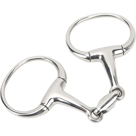 Mors de bride en acier inoxydable O Horse, anti-morsure, pour l'entraînement équestre, 125 mm (1/5)