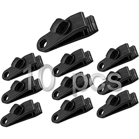 Bardusch-Pince à Bâche - Non spécifié - 10Pcs - Résistantes - Faciles à utiliser - Pour tentes et auvents (1/4)