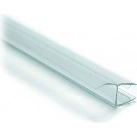 Joint d'étanchéité à lèvre déportée translucide – Longueur 2000 mm – Pour verre 6 à 8 mm – PVC pour cabines de douche – (1/4)