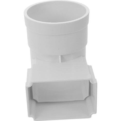 Square Gutter Adapter Rain Connector for Square Pipe Diversion Part for Rainwater Recovery System 5.12 x 3.15 x 8.15 mm (1/5)