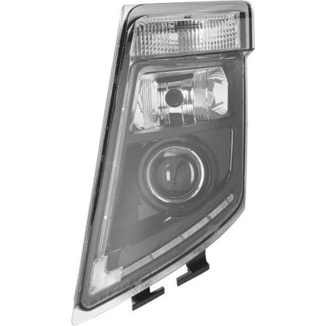 PROIETTORE SINISTRO MANUALE HID BASE NERA SENZA LAMPADINA (H7-D2S-PY21W-LED) - VOLVO - FH3 - 21035680 - 21323129 (1/5)