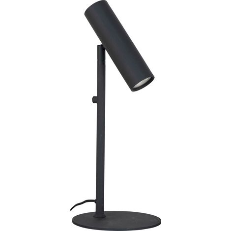 Lampada da tavolo Paris in acciaio nero orientabile