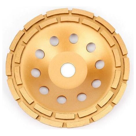 Diamant Meule 230 x 22,2 mm - Turbo Diamant Meule Boisseau pour Béton, Granit, Pierre, Marbre, Pierre, Maçonnerie, Brique, Crépi, Béton ciré (1/4)