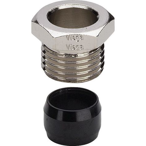 Verschraubung 94576.1 in 15mm x G1/2 Messing vernickelt (1/2)
