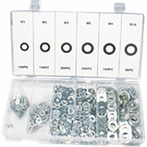 Assortimento rondelle piane da 900 pezzi