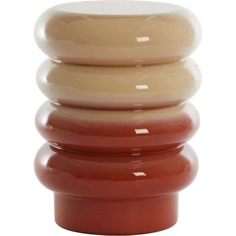 Tavolino Light & Living MIROGI in crema con arancio scuro –