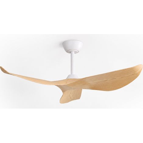 Ventilateur de plafond 132 cm (52 pouces) sans lumière, 3 pales ABS réversibles, moteur DC silencieux et réversible, télécommande 6 vitesses (1/5)