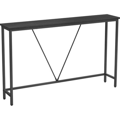 VASAGLE Tavolo Consolle Ingresso, Tavolo Stretto per Divano in Soggiorno, Salotto, Corridoio, Montaggio Facile, Grigio Antracite e Nero Inchiostro LNT020B04 (1/5)