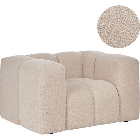 Sessel ANTOLA Bouclé Beige (1/5)