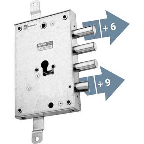 Serratura porta Blindata x Cilindro Europeo Dx 89.8571.GD1Q MOTTURA