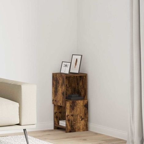 Eckschrank Geräucherte Eiche 25,5x25x55cm Holzwerkstoff
