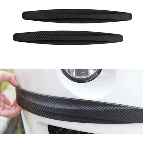 Bande Caoutchouc Pare Chocs Voiture Bande Protection Pare Chocs Voiture Autocollant Protection Porte Bande Protection Contre Les Rayures 2 Pièces(Size:Black)