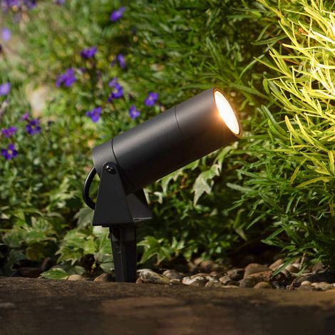 [GEBRAUCHT] B-Ware Lcd Erdspießstrahler Gartenleuchte Led Außenstrahler Schwarz Aluminium Glas
