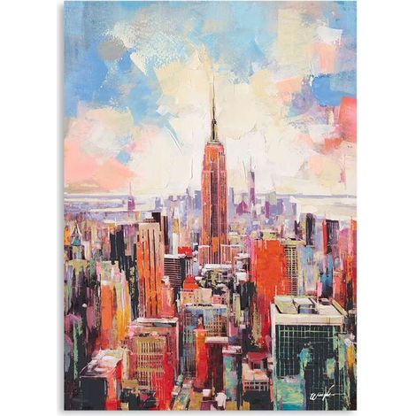 Domo Mea Dipinto Decorativo su Tela - Manhattan - 50 x 70 cm