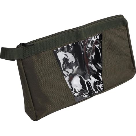 Sac à outils en plastique Oxford transparent résistant aux éclaboussures avec poignée pour petits outils et fournitures de bureau (sac de rangement à outils vert, 109-9) (1/5)