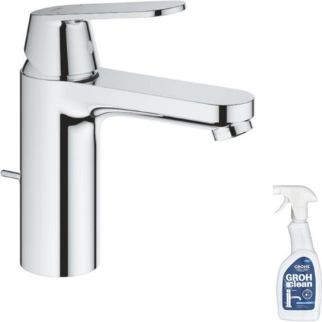 GROHE Mitigeur lavabo Eurosmart Cosmopolitan Taille M + Nettoyant GrohClean