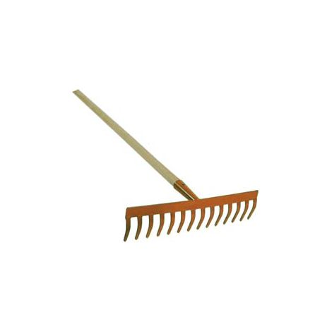 RASTRELLO CON MANICO  14 denti  manico legno cm.130    IL CAMPO