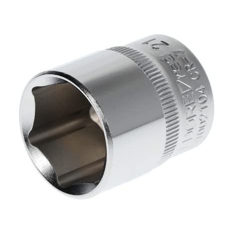 GEDORE Red Inserto per Chiave a Bussola, Attacco 3/8 pollici, 10 mm, Bocca Esagonale, Chiave a Bussola 21 mm, Utensile, R51002104, Acciaio (1/5)
