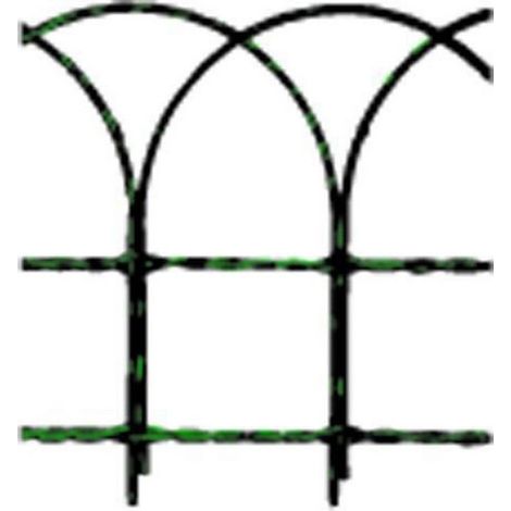 Cavallino 56506 Rete Ornamentale per Aiuole in Acciaio Zincato Rivestito PVC 25 m altezza 65 cm colore Verde