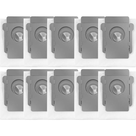 YMYNY Lot de 10 sacs d'aspirateur pour iRobot Roomba i7 i7+ i7 Plus S9 S9+ i3 i3+ j7 j7+ E5 E6 E7 pour iRobot Sacs de rechange pour iRobot Roomba i7