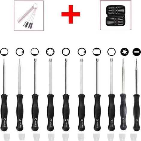 Juego de 10 destornilladores para ajuste de carburador de 2 tiempos, herramienta de ajuste para carburador de motor pequeño. (1/4)