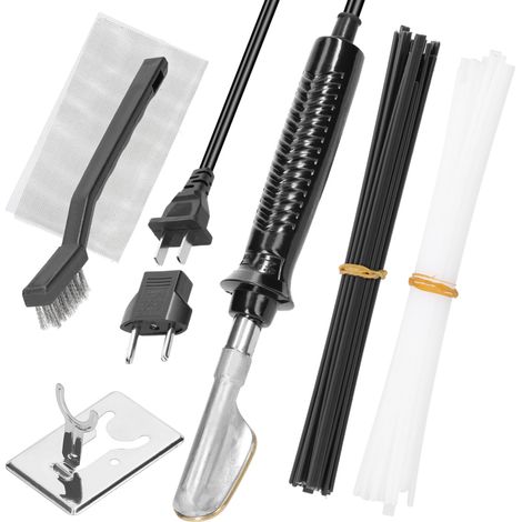 Praktisches Kunststoffschweißgerät, Werkstattwerkzeug, PVC-Reparaturgerät, Stoßstangenreparaturwerkzeug, Heißtacker, Kunststoffglätter (1/5)